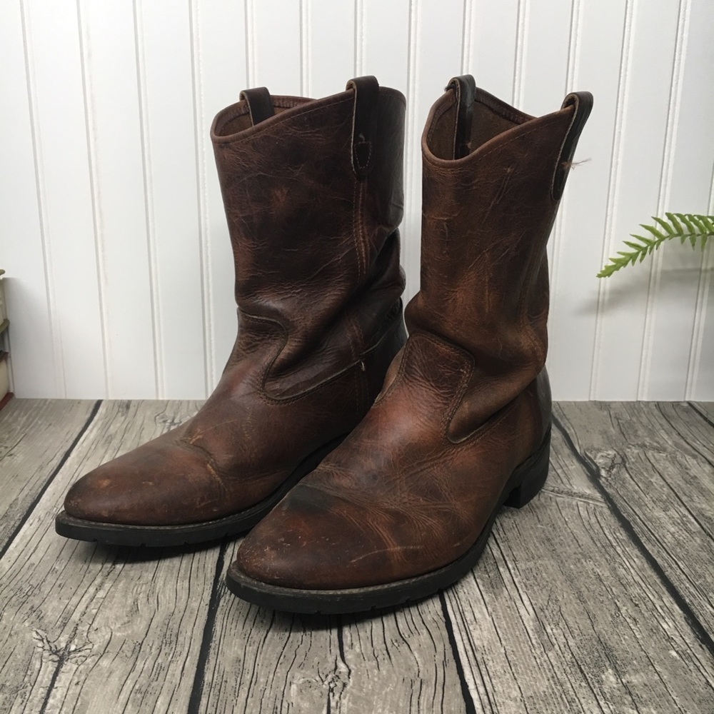 Aero Glide 7 - Double H Leather Work Boots - Sz 13